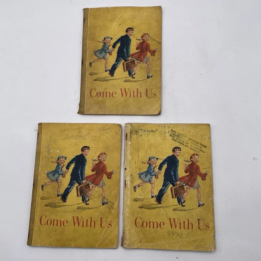 Lot 3 Come With‎ Us Children's Textbook By Odille Ousley Enrichment Series 1953